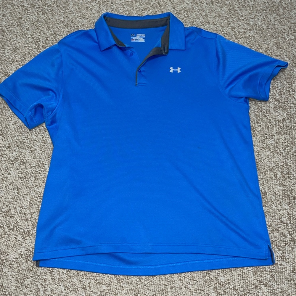 Blue Under Armour Collared Shirt